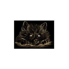 Гравюра Рыжий кот Пушистая