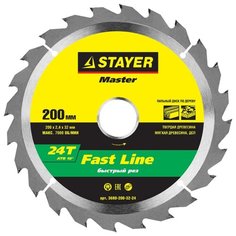 Пильный диск STAYER Fast Line
