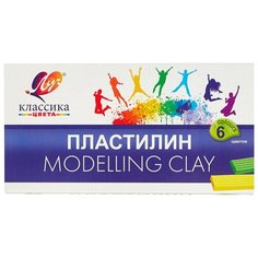 Пластилин Луч Классика 6 цветов