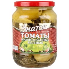 Томаты маринованные зеленые Знаток