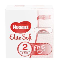 Подгузники Huggies Elite Soft 2 (3-6 кг) шт.