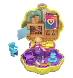 Компактный игровой набор Polly Pocket Мольберт и краски
