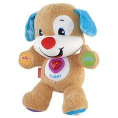 Интерактивная развивающая игрушка Fisher-Price Смейся и учись. Ученый Щенок с технологией Smart Stages (BLW32) бежевый