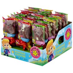 Фигурный шоколад Капля Радуги Собачка на палочке, коробка