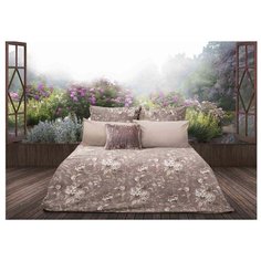 Постельное белье 1.5-спальное Sova & Javoronok Английская роза 70х70 см, перкаль коричневый