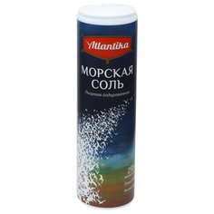 Atlantika Соль морская, йодированная, помол №0, высший сорт, 250 г