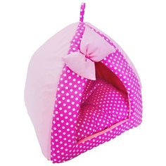 Домик для кошек, для собак LOORI Дуэт Z0708 35х35х32 см розовый