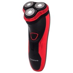 Электробритва Sakura SA-5409 черный/красный