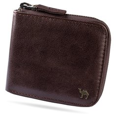 Кошелек Dimanche Camel Premium 121/K, натуральная кожа коричневый