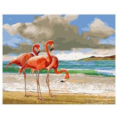 ВанГогВоМне Картина по номерам "Розовые фламинго", 40х50 см (ZX 21839)