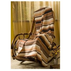 Плед Guten Morgen Тропики, 200 х 200 см коричневый