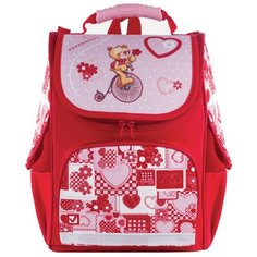 BRAUBERG Ранец Style Мишка ХИТ (225317), красный
