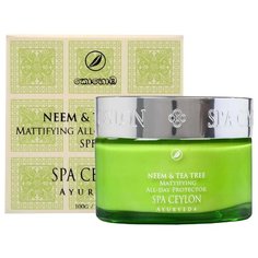 SPA CEYLON Neem & Tea Tree Mattifying All Day Protector Дневной матирующий крем SPF 5+ для лица, 100 г