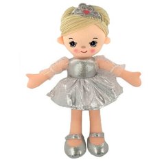 Мягкая игрушка ABtoys Кукла Балерина серебристая 30 см