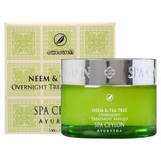 SPA CEYLON Ayurveda Ночная ухаживающая маска Ним и чайное дерево, 100 г