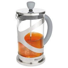 Френч-пресс Rondell Crystal Grey RDS-840 (1 л) серебристый/серый