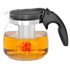 Veitron Чайник заварочный стеклянный ZY-X070 700 мл прозрачный/черный