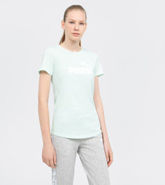 Футболка женская Puma ESS+ Logo Heather Tee, размер 42-44