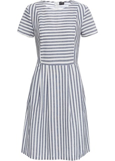 Платье в полоску, короткие рукава Bonprix