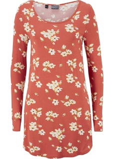 Удлиненная футболка с длинными рукавами Bonprix