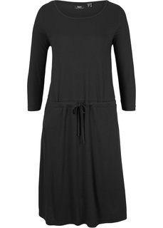 Платье трикотажное на кулиске, рукав 3/4 Bonprix