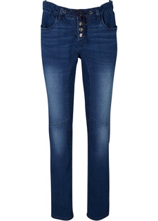 Джинсы стрейч SLIM с эластичным поясом Bonprix