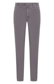 Брюки из смеси хлопка и шелка Kiton