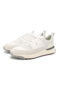 Кожаные кроссовки Santoni