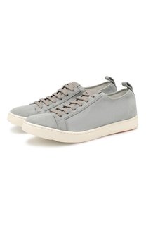 Замшевые кеды Santoni