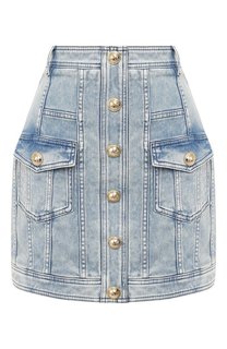 Джинсовая юбка Balmain