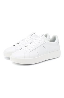 Кожаные кеды Santoni