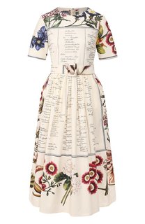 Хлопковое платье Oscar de la Renta