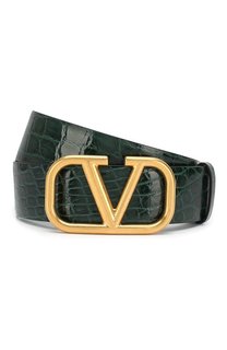 Ремень Valentino Garavani из кожи аллигатора Valentino