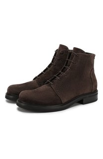 Замшевые ботинки Giorgio Armani