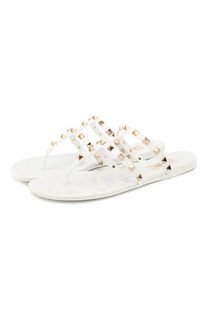 Резиновые шлепанцы Valentino Garavani Rockstud Valentino