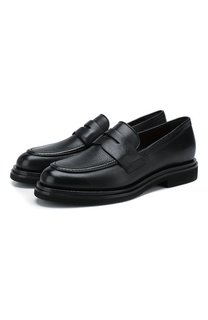 Кожаные пенни-лоферы Santoni