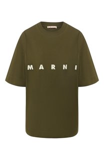 Хлопковая футболка Marni