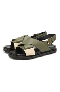 Кожаные сандалии Marni