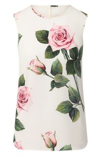 Шелковый топ Dolce & Gabbana