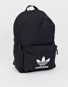 Черный рюкзак с логотипом-трилистником adidas Originals