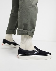 Черные замшевые кеды-слипоны Vans Classic 98 DX Anaheim Factory-Черный