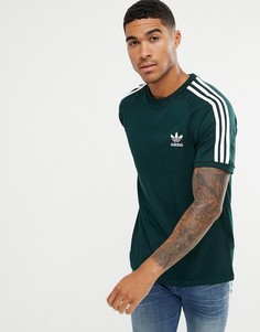 Зеленая футболка adidas Originals adicolor California CZ4545-Зеленый