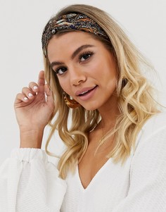 Повязка на голову с принтом пейсли ASOS DESIGN-Мульти