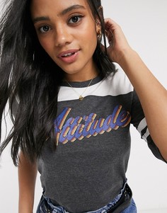 Серая футболка с надписью Brave Soul-Серый