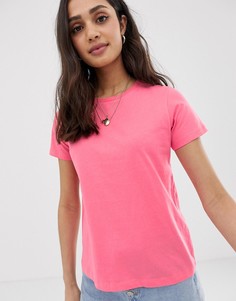 Розовая футболка с круглым вырезом ASOS DESIGN-Розовый