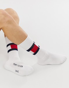 Белые носки с логотипом-флагом Tommy Hilfiger-Белый