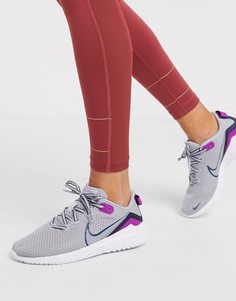 Серые кроссовки Nike Running Renew Arena 2-Серый