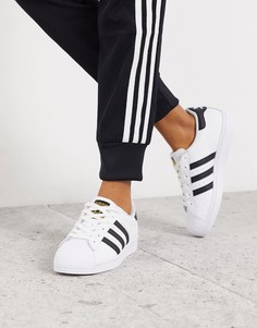 Черно-белые кроссовки adidas Originals Superstar-Мульти