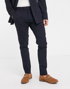Темно-синие брюки скинни ASOS DESIGN-Темно-синий