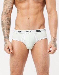 Мятно-зеленые трусы с логотипом на поясе ASOS DESIGN-Мульти